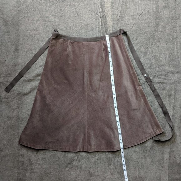 Gap Stretch Mushroom Brown Midi Skirt - Picture 7 of 7